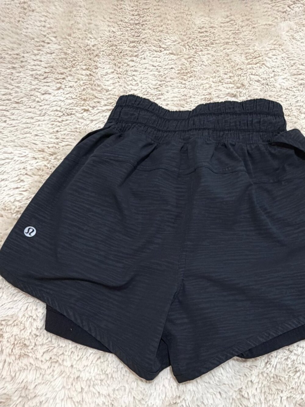 Black Lululemon Shorts Size 4 Lululemon x‎ Peloton Bootcamp Layered Shorts